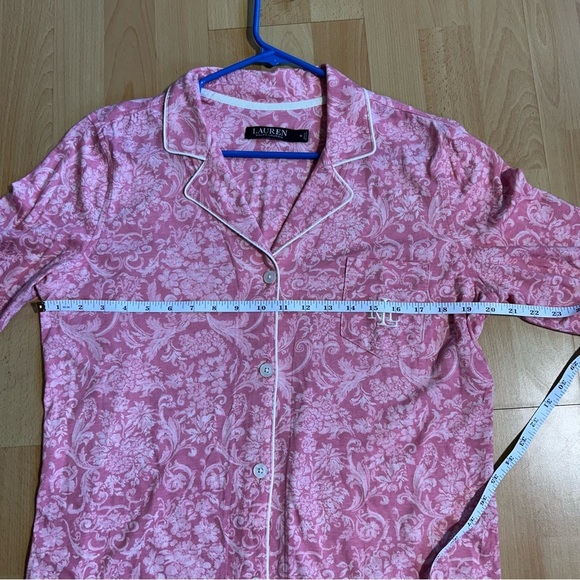 NWT Ralph Lauren Pink Paisley Jersey Pajama Dress Preppy Trad Wife - Picture 10 of 10